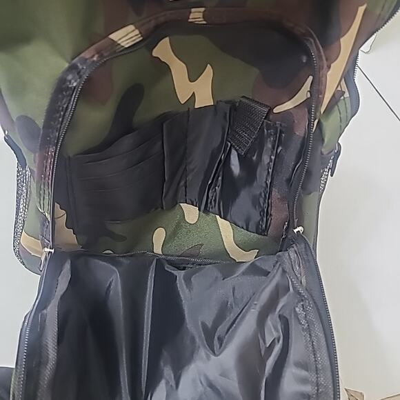 Rockland Double Handle Rolling Backpack, Camouflage, 17-Inch - Picture 8 of 8